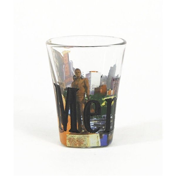 Americaware Memphis Full Color Etched Shot Glass SGMEM01